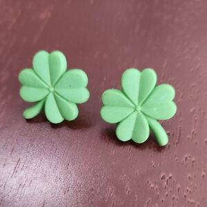 Green Clover Earrings